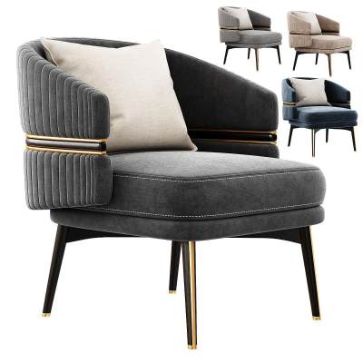 现代单人沙发 布艺沙发